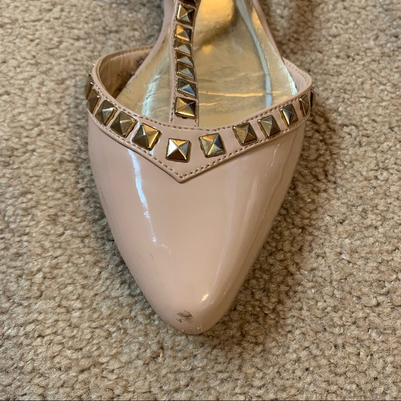 Rampage Studded Nude Flats - Picture 6 of 6